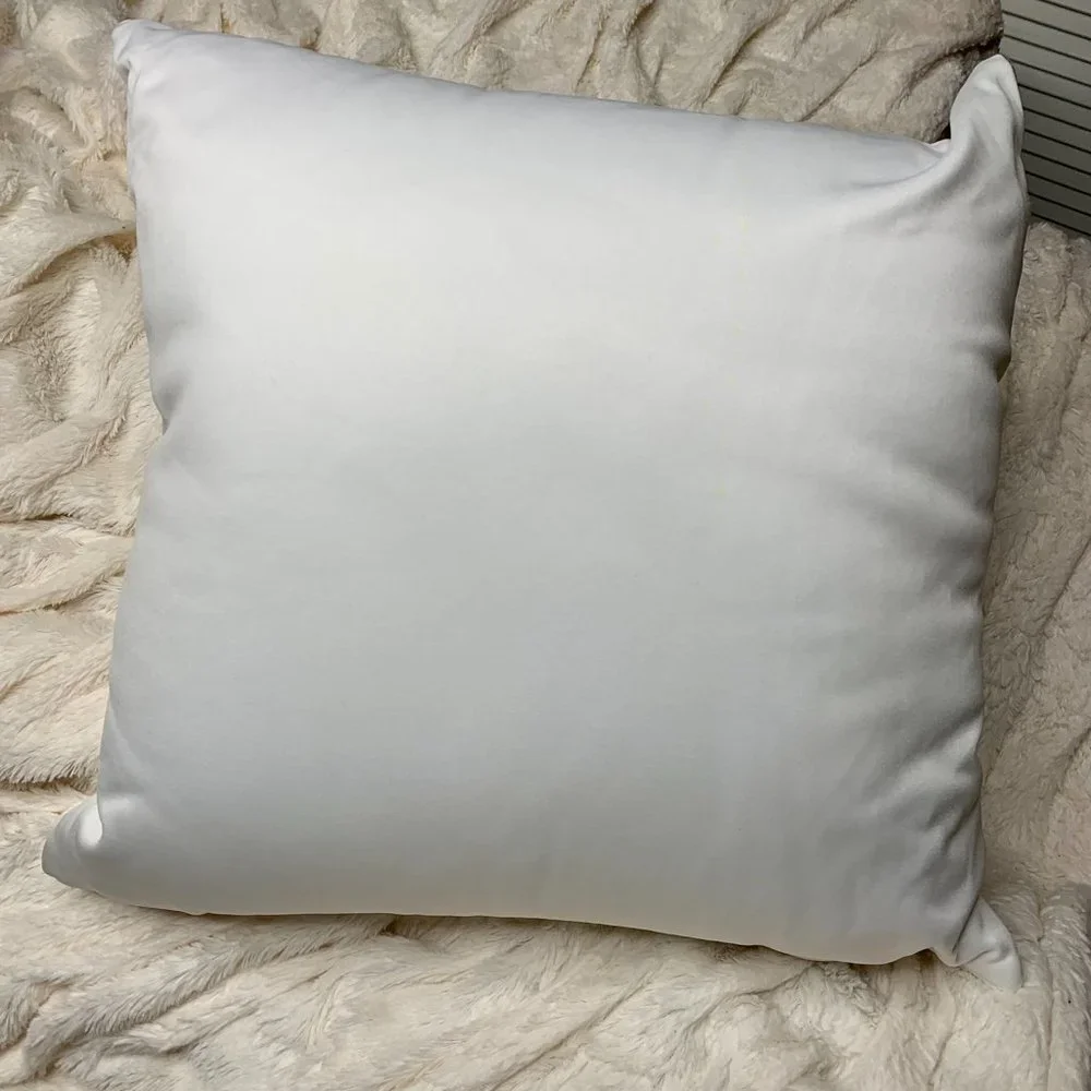 White Martini Throw Pillow 16 x 16 - Picture 3 of 4